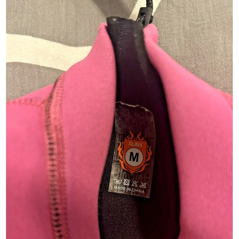 Wetsuit Girls Size Medium Pink Blue Scuba Surf Swim Thermal Flex Neoprene 3MM